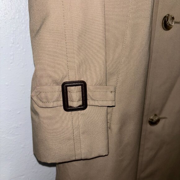 Men's Tan Trench Coat - Picture 9 of 15